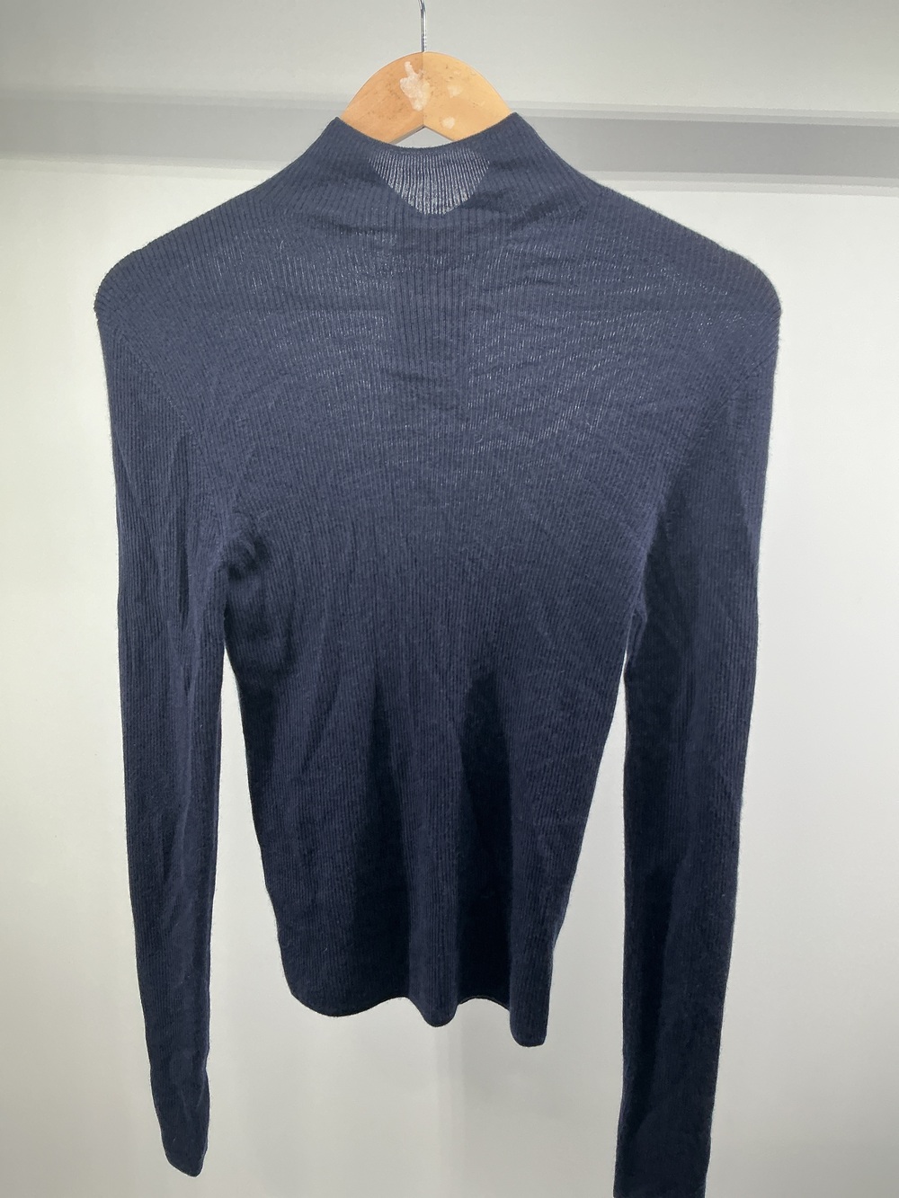 Featherweight Cashmere Ribbed Mockneck Sweater